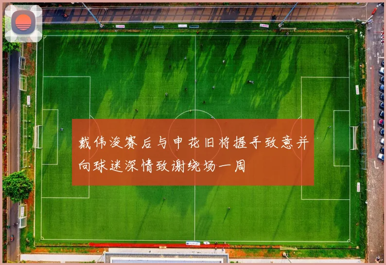 戴伟浚赛后与申花旧将握手致意并向球迷深情致谢绕场一周